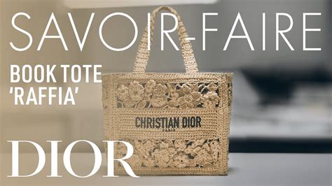 raffia dior book tote|Raffia 'Dior Book Tote' Bag: Woven Wonders of Elegance.